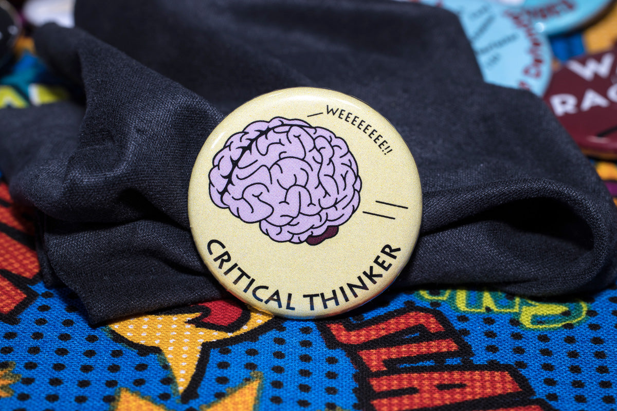 Critical Thinker Button – Marty St. Cross