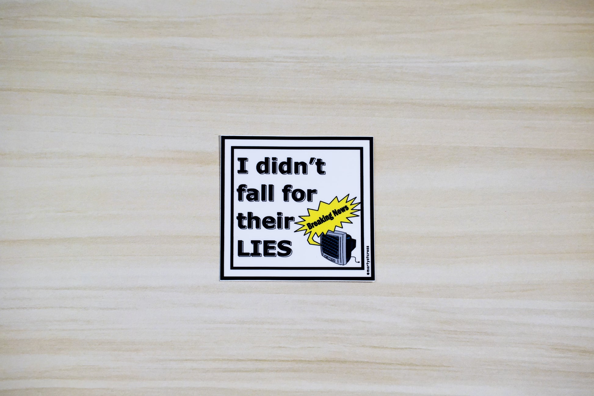 TV Lies Sticker